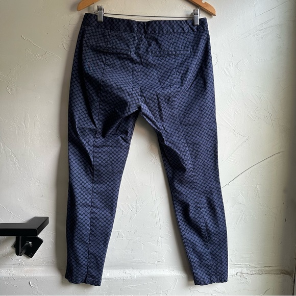 Gap Ultra Skinny Ankle Pants Blue and Black Print Size 6 - Picture 2 of 7